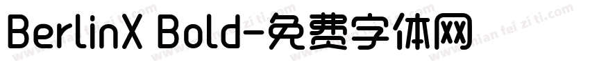 BerlinX Bold字体转换